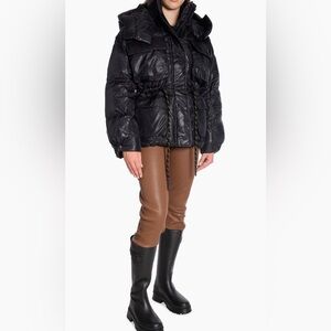 NWY Apres Ski Day Birger et mikkelsen Women's Black Puffer Jacket  oversized fit